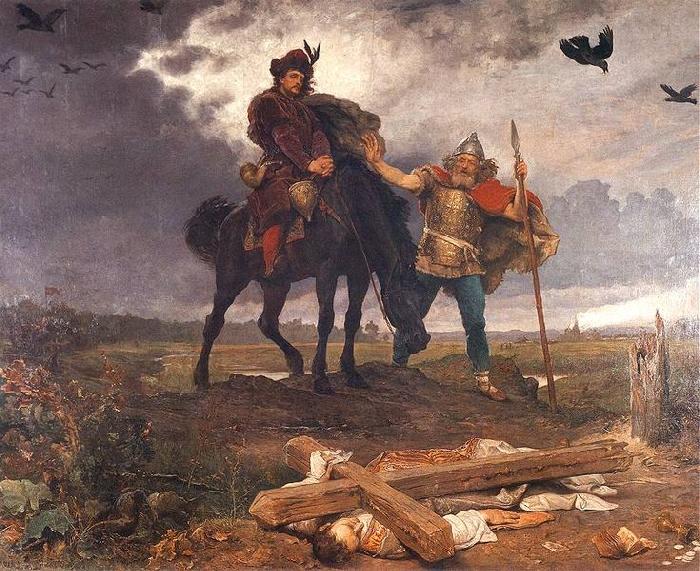 Wojciech Gerson Casimir the Restorer returning to Poland oil painting image